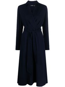 Lauren Ralph Lauren robe Rowella à design portefeuille - Bleu