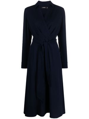 Lauren Ralph Lauren robe Rowella à design portefeuille - Bleu