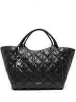 Emporio Armani sac à main oversize à design matelassé - Noir