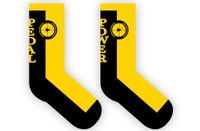 Rueda Festival Pedal Power Fietssokken - Zwart/Geel