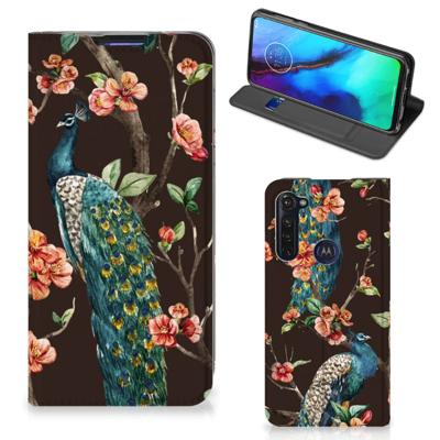 Motorola Moto G Pro | Hoesje maken | Pauw met Bloemen