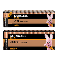 24 stuks Duracell Plus Alkaline Batterijen