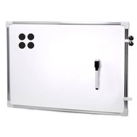 Magnetisch whiteboard/memobord met marker/magneten extra sterk - 60 x 40 cm - thumbnail