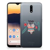 Nokia 2.3 Telefoonhoesje met Naam Boho Summer