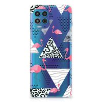 Motorola Moto G100 TPU Hoesje Flamingo Triangle - thumbnail