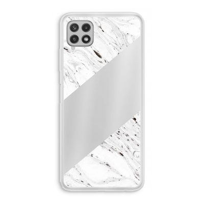 Biggest stripe: Samsung Galaxy A22 4G Transparant Hoesje