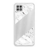 Biggest stripe: Samsung Galaxy A22 4G Transparant Hoesje