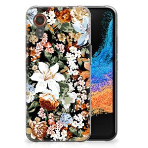 TPU Case voor Samsung Galaxy Xcover 7 Dark Flowers