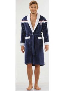 Badjas voor mannen-blauw-l