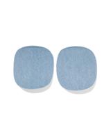 HEMA Kniestukken denim 8.5cm - 2 stuks (denim)