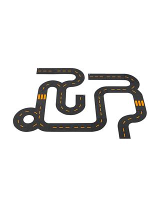 HEMA Autoweg Puzzelstukken PVC