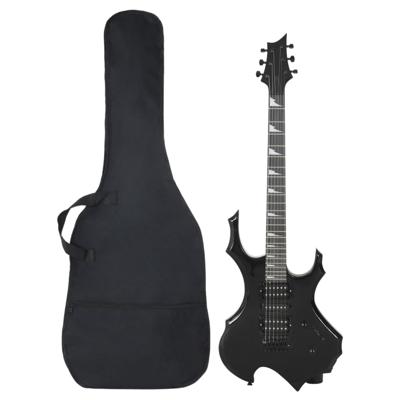 Gitaar voor beginners elektrisch met tas 4/4 39" zwart