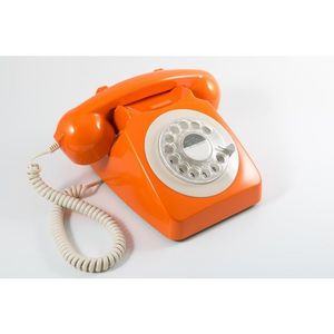GPO Retro 746ROTARYORA Telefoon met draaischijf klassiek jaren ‘70 ontwerp