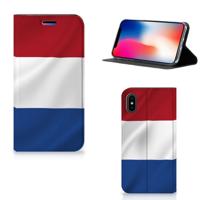 Apple iPhone X | Xs | Standcase | Nederlandse Vlag