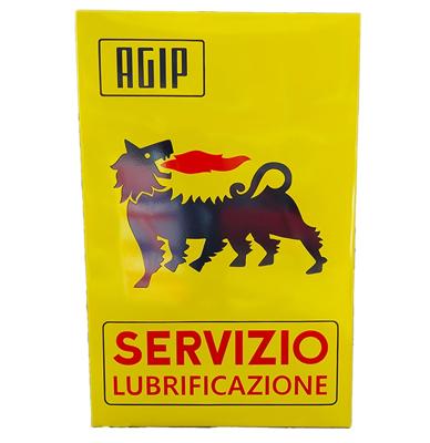 Agip Servizio Emaille Bord - 97 x 63cm