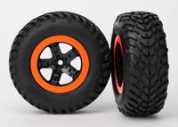Tires & wheels, assembled, glued (S1 compound) (2) (TRX-5863R)