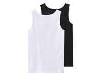 esmara Set van 2 kinder hemden of spaghettitops (Zwart/wit, 146/152)