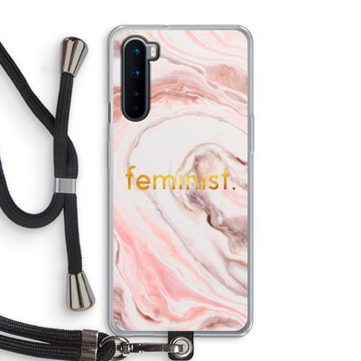 Feminist: OnePlus Nord Transparant Hoesje met koord