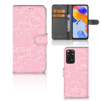 Xiaomi Redmi Note 11 Pro 5G/4G Hoesje White Flowers