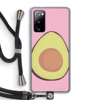 Avocado: Samsung Galaxy S20 FE / S20 FE 5G Transparant Hoesje met koord