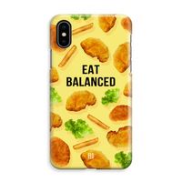 Eat Balanced: iPhone XS Max Volledig Geprint Hoesje