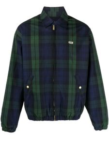 Drôle De Monsieur veste zippée à motif tartan - Bleu