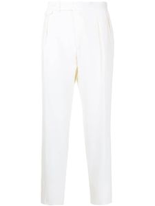 Polo Ralph Lauren pantalon plissé à taille haute - Blanc