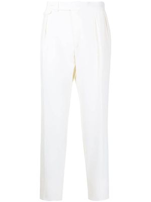 Polo Ralph Lauren pantalon plissé à taille haute - Blanc