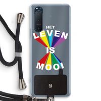 Het Leven Is Mooi: Sony Xperia 5 II Transparant Hoesje met koord