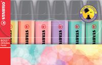 Markeerstift Stabilo Boss Original 6 pastel kleuren