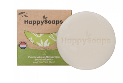 HappySoaps Melk Body Lotion Bar Aloë You Vera Much 70gr HappySoaps Melk Body Lotion Bar Aloë You Vera Much 70gr
