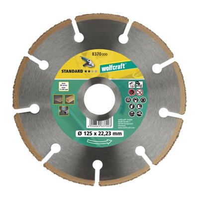 Wolfcraft HM-doorslijpschijf | Ø125 x 22,2mm | 1 stuk - 8370000