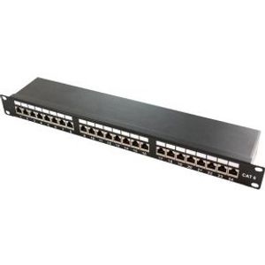 LogiLink NP0061 RJ45 patch panel rack mountable 24cm