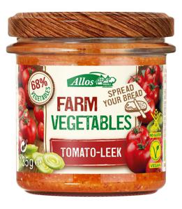 Allos Farm vegetables tomaat & prei bio (135 gr)