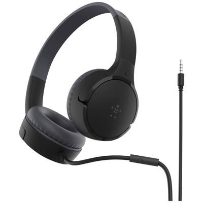 Belkin SoundForm Mini On Ear headset Kabel Zwart Volumebegrenzing