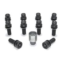 H&R Wielboutenset bolkonisch R13 M14x1.50 - Lengte 42mm - Zwart - 10 stuks (bv. Audi S5) - incl. wie HRB1454203SET - thumbnail