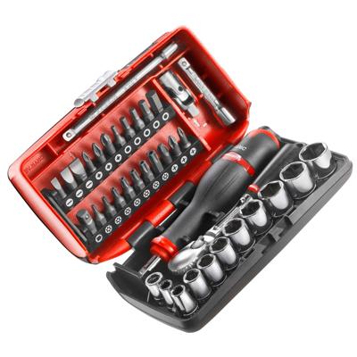 Facom Koffer met Doppen | 1/4" 6-kant | Metrisch - RL.NANO1 - RL.NANO1PB