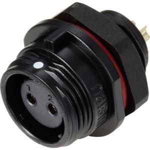 Weipu SP1312 / S 2 Ronde connector Bus, inbouw Totaal aantal polen: 2 Serie (ronde connectoren): SP13 1 stuk(s)