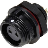 Weipu SP1312 / S 2 Ronde connector Bus, inbouw Totaal aantal polen: 2 Serie (ronde connectoren): SP13 1 stuk(s)