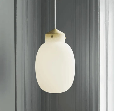 Hanglamp ovaal glas DFTP &apos;Raito ovaal&apos; modern E27 fitting 22 cm