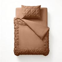 Sleeptime Border Pintuck Mocha Moose 140 x 200/220 cm