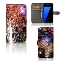Samsung Galaxy S7 Edge | Wallet Case | met Pasjes | Vuurwerk