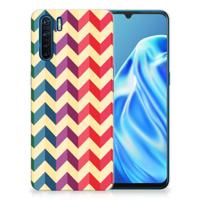 OPPO A91 | TPU bumper | Zigzag Multi Color