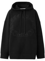 Burberry hoodie oversize à broderies - Noir