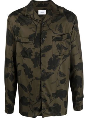 ERDEM chemise fleurie à manches longues - Vert