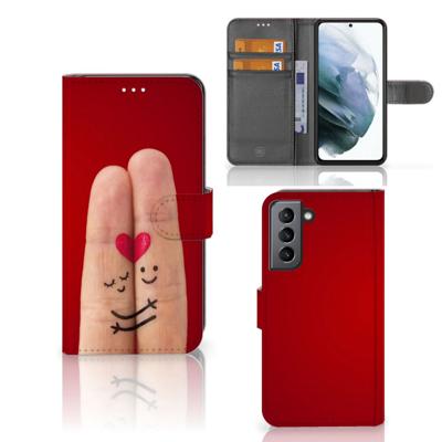 Samsung Galaxy S21 FE | Wallet Case | met Pasjes | Liefde - Origineel Romantisch Cadeau