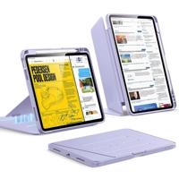 iPad Air 11" (M4) 2026 Flip Magnetic Case with Pencil Holder - Light Purple