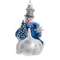 Orn glas sneeuwman l11cm - Kurt s adler