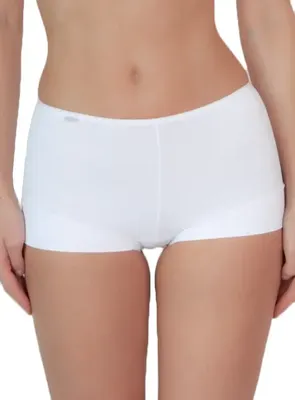 3844 dames boxershort microfiber - Dames polyamide hoge onderbroek - Badstof kruisje - ondergoed