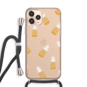 Ananasjes: iPhone 11 Pro Transparant Hoesje met koord